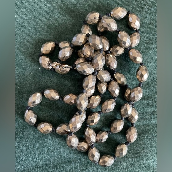 Banana Republic Gold Bead Statement Necklace - Picture 4 of 4